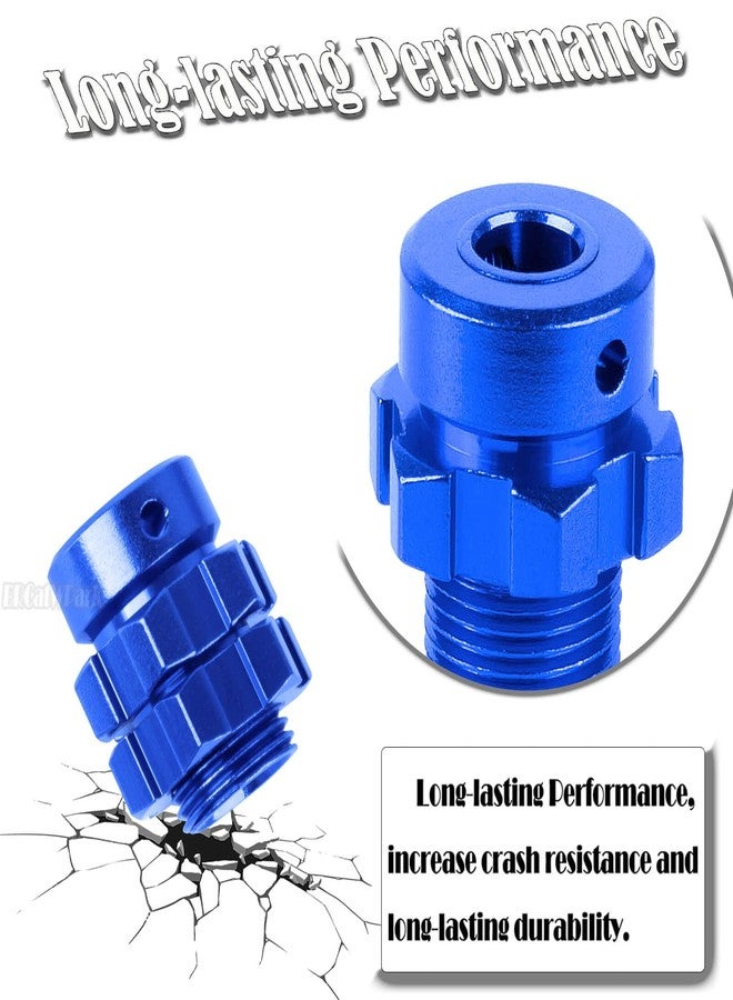 مجموعة ترقيات محرك محور العجلة BRCatWPark RC مقاس 17 مم سداسي، ممتدة 6 مم، لسيارات E-Maxx/T-Maxx/E-Revo/Revo/Summit بمقياس 1/10، تتضمن 4 قطع من محولات محور العجلة السداسية المصنوعة من الألومنيوم مع صواميل ومفتاح ربط، بديل للجزء رقم 6469 5854، لون أزرق داكن - Image 4